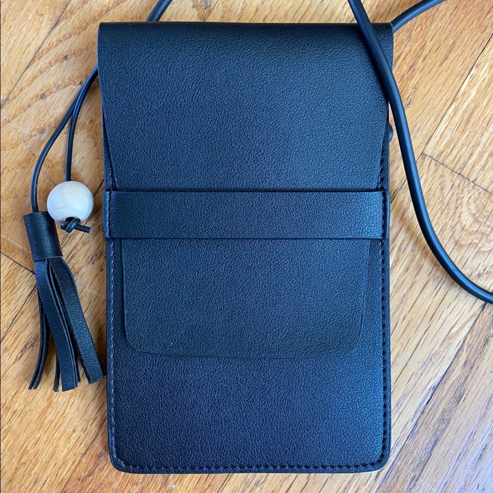 Leather cross-body